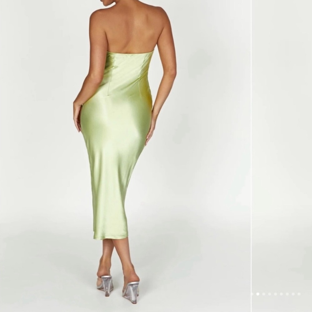 Meshki - Tyler Strapless Dress - Pistachio Green - Size M